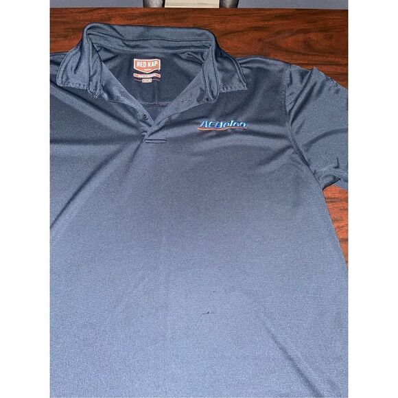 AC Delco Dark Navy Men’s XL Short Sleeve Collared Button Shirt - Picture 2 of 8